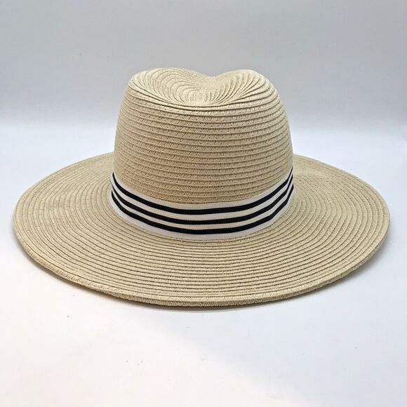 Bass Wide Brim Sun Hat Women OSFM Paper Straw Packable Floppy Beach Headwear - Picture 8 of 13